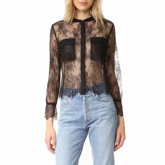 Equipment Tops - Equipment Aldis Scarab Lace Blouse